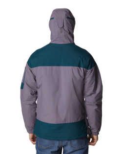 The Columbia Mens Challenger Pullover Jacket in Granite Purple & Night Wave