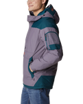 The Columbia Mens Challenger Pullover Jacket in Granite Purple & Night Wave