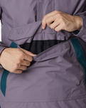 The Columbia Mens Challenger Pullover Jacket in Granite Purple & Night Wave