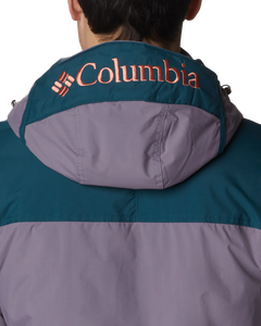 The Columbia Mens Challenger Pullover Jacket in Granite Purple & Night Wave