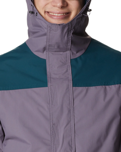 The Columbia Mens Challenger Pullover Jacket in Granite Purple & Night Wave