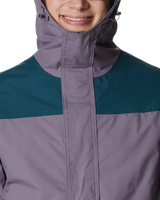 The Columbia Mens Challenger Pullover Jacket in Granite Purple & Night Wave