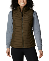 The Columbia Womens Powder Lite Gilet in Olive Green