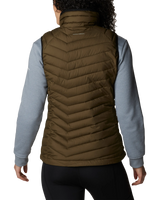 The Columbia Womens Powder Lite Gilet in Olive Green