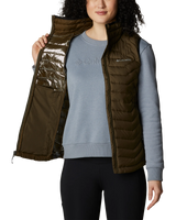 The Columbia Womens Powder Lite Gilet in Olive Green