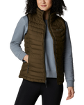 The Columbia Womens Powder Lite Gilet in Olive Green