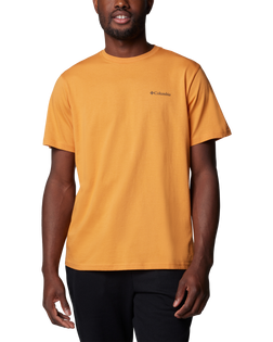 The Columbia Mens North Cascades T-Shirt in Sunstone & Hex Flag