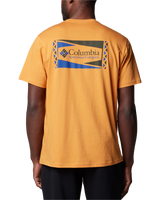 The Columbia Mens North Cascades T-Shirt in Sunstone & Hex Flag