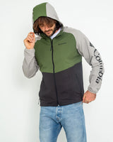 The Columbia Mens Panther Creek Jacket in Canteen, Flint Grey & Black