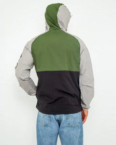 The Columbia Mens Panther Creek Jacket in Canteen, Flint Grey & Black