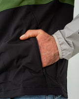 The Columbia Mens Panther Creek Jacket in Canteen, Flint Grey & Black