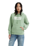 The Levi's® Womens Graphic Standard Hoodie in Granite Green