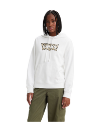 The Levi's® Womens Standard Hoodie in Leopard Cloud Dancer