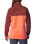 The Columbia Womens Benton Springs Half Snap Pullover Fleece Jacket in Juicy & Spice