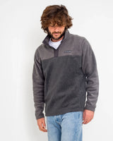 The Columbia Mens Steen Mountain Shirt Fleece Jacket in Charcoal Heather & Shark