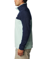 The Columbia Mens Steens Mountain Half Snap Fleece Jacket in Spray & Collegiate Navy