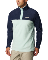 The Columbia Mens Steens Mountain Half Snap Fleece Jacket in Spray & Collegiate Navy