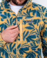 The Columbia Mens Winter Pass Full Zip Fleece Jacket in Light Camel & Areca
