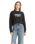 The Levi's® Womens Graphic Standard Sweatshirt in Caviar