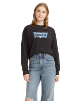 The Levi's® Womens Graphic Standard Sweatshirt in Caviar