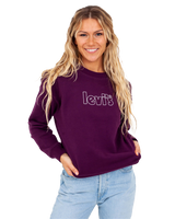 The Levi's® Womens Graphic Standard Sweatshirt in Plum