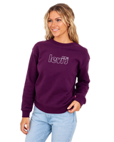 The Levi's® Womens Graphic Standard Sweatshirt in Plum