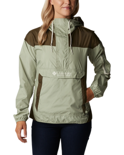 The Columbia Womens Challenger Jacket in Safari & Olive Green