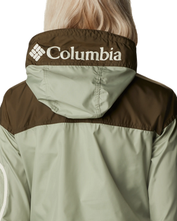 The Columbia Womens Challenger Jacket in Safari & Olive Green