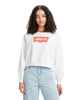 The Levi's® Womens Vintage Raglan Sweatshirt in White & Orange Rust