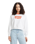 The Levi's® Womens Vintage Raglan Sweatshirt in White & Orange Rust