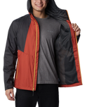 The Columbia Mens Inner Limits II Jacket in Warp Red, Shark & Raw Honey