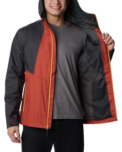 The Columbia Mens Inner Limits II Jacket in Warp Red, Shark & Raw Honey