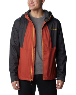 The Columbia Mens Inner Limits II Jacket in Warp Red, Shark & Raw Honey