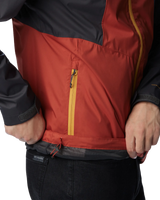 The Columbia Mens Inner Limits II Jacket in Warp Red, Shark & Raw Honey