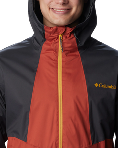 The Columbia Mens Inner Limits II Jacket in Warp Red, Shark & Raw Honey