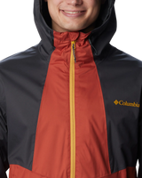 The Columbia Mens Inner Limits II Jacket in Warp Red, Shark & Raw Honey