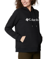 The Columbia Womens Logo Hoodie in Black & White