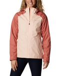 The Columbia Womens Inner Limits II Jacket in Peach Blossom & Dark Coral