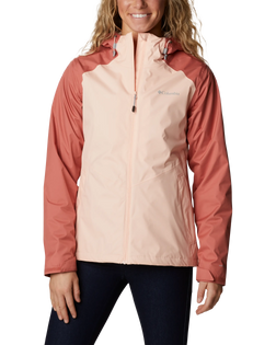 The Columbia Womens Inner Limits II Jacket in Peach Blossom & Dark Coral