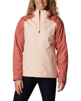 The Columbia Womens Inner Limits II Jacket in Peach Blossom & Dark Coral