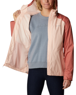 The Columbia Womens Inner Limits II Jacket in Peach Blossom & Dark Coral