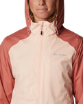 The Columbia Womens Inner Limits II Jacket in Peach Blossom & Dark Coral