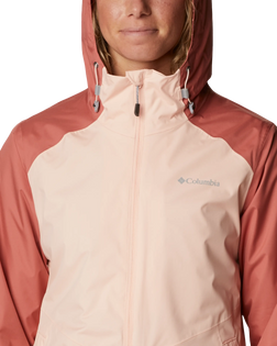 The Columbia Womens Inner Limits II Jacket in Peach Blossom & Dark Coral