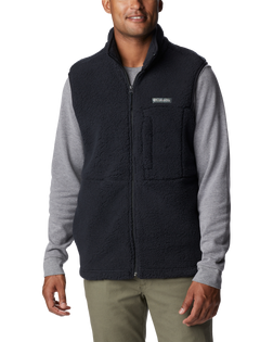 The Columbia Mens Mountainside Sherpa Fleece Gilet in Black