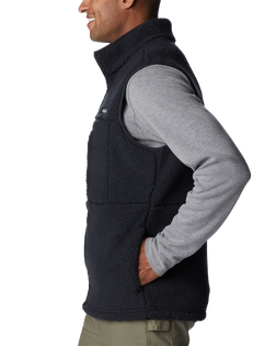 The Columbia Mens Mountainside Sherpa Fleece Gilet in Black