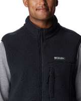 The Columbia Mens Mountainside Sherpa Fleece Gilet in Black