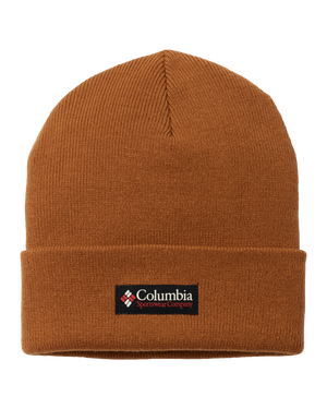 The Columbia Womens City Trek Heavyweight Beanie in Camel Brown