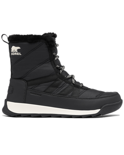 The Sorel Womens Whitney II Short Lace Boots in Black