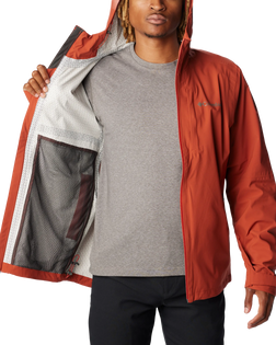 The Columbia Mens Omni-Tech Ampli-Dry Shell Jacket in Warp Red