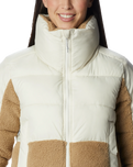 The Columbia Womens Leadbetter Point Sherpa Hybrid Jacket in Chalk Beach